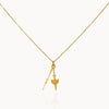 Photo packshot du collier "Echo" de 2,5cm sur fond blanc