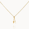 Photo packshot du collier "Les Heures Majestueuses" au pendentif de 1,5cm sur fond blanc