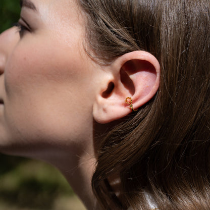 Bague d'oreilles, dorée à l'or fin faits main à Paris
