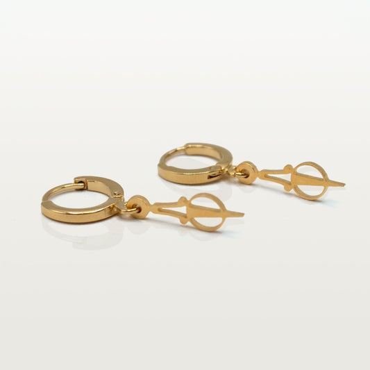 Boucles d'oreille Surprises fait main à Paris par Marie-Louise Orlach. Disponible à l'unité ou en paire.