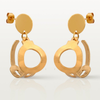 Boucles d'oreille Mélodie, élégantes et délicates, fabriquées à Paris par Marie-Louise Orlach.