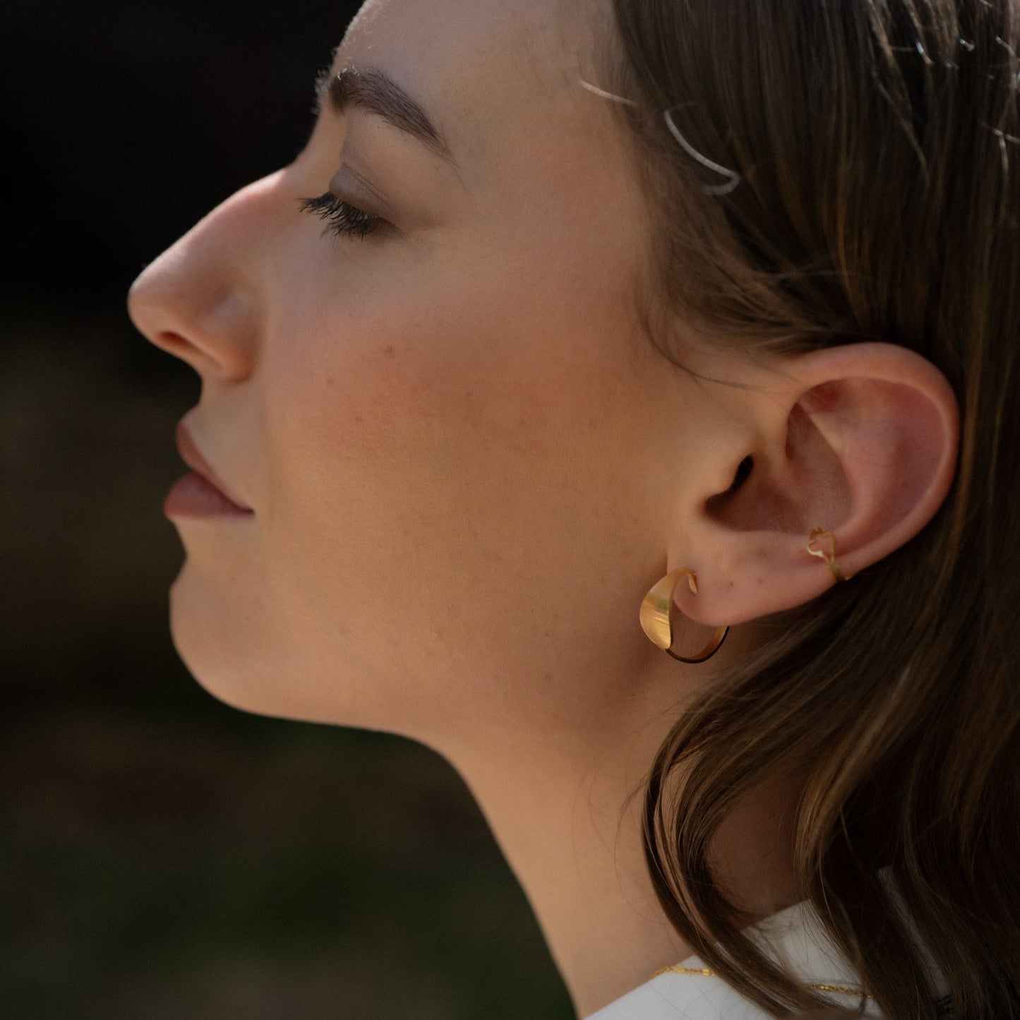 Boucles d'oreilles Heure bleue collection Art déco avec de jolies aiguilles d'horloge