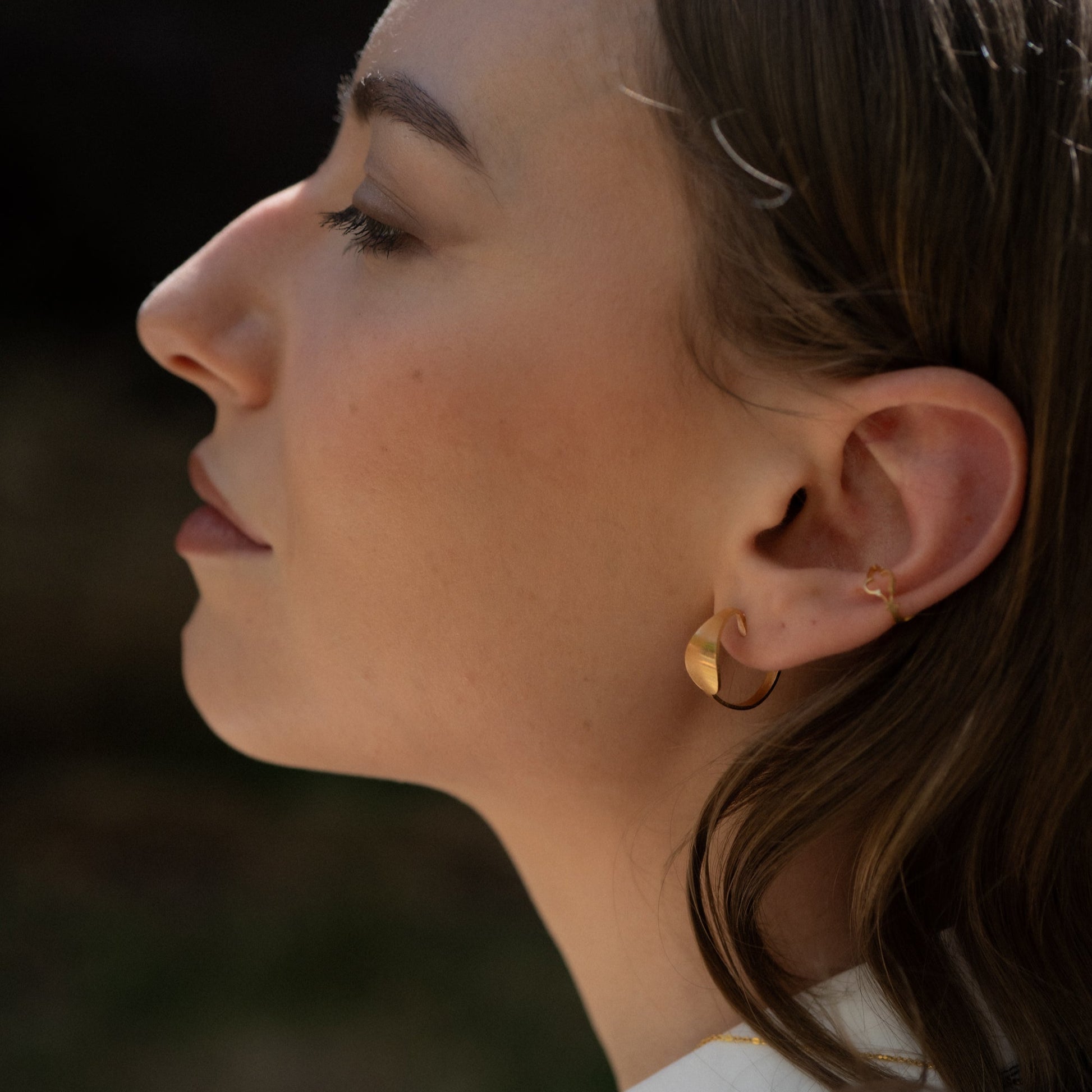 Boucles d'oreilles Heure bleue collection Art déco avec de jolies aiguilles d'horloge