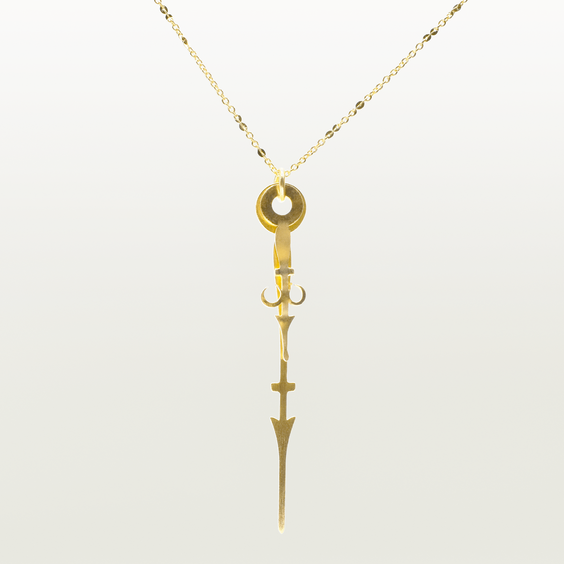 Collier Fêtes, fabriqué par Marie-Louise Orlach. Bijou élégant et délicat, fait main à Paris, doré à l'or fin.