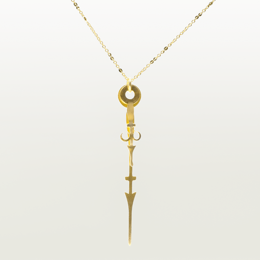 Collier Fêtes, fabriqué par Marie-Louise Orlach. Bijou élégant et délicat, fait main à Paris, doré à l'or fin.