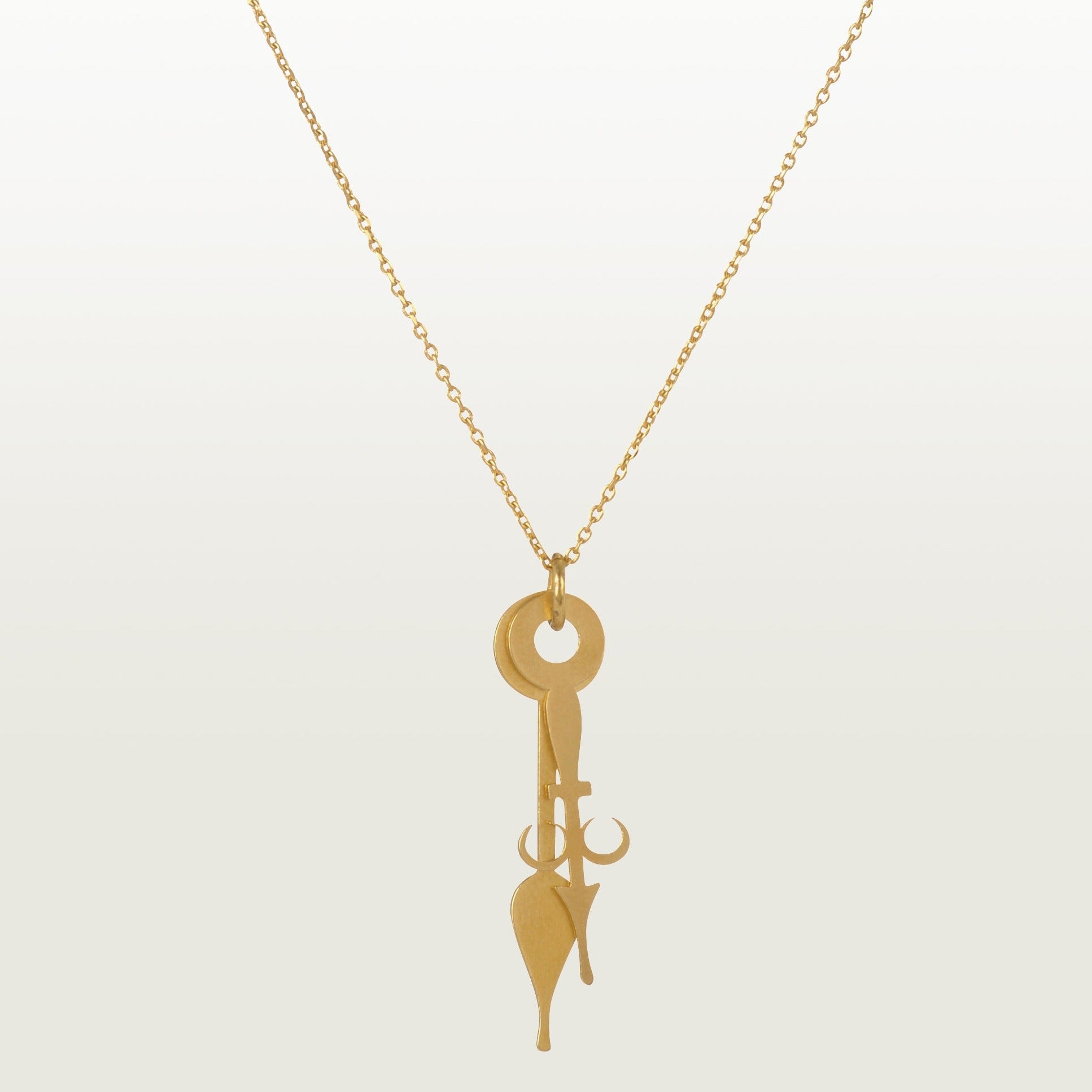 Collier Rendez-vous, élégant et délicat, doré à l'or fin, fabriqué à Paris par Marie-Louise Orlach.