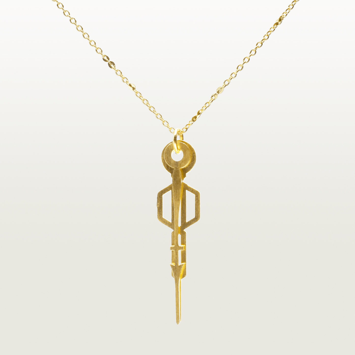 Collier Vestiges doré à l'or fin fabriqué à Paris par Marie-Louise Orlach.