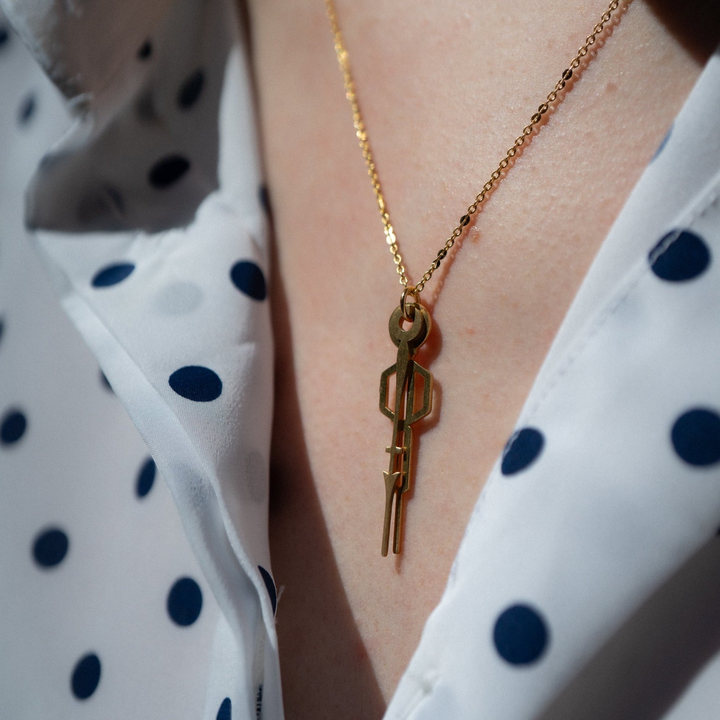 Collier Vestiges, fabriqué à Paris par Marie-Louise Orlach.