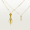 Photo Collier "Joyeux" en deux tailles sur fond blanc