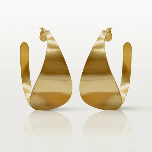 Créoles Heure bleue, élégantes et raffinées, fabriquées à Paris par Marie-Louise Orlach.