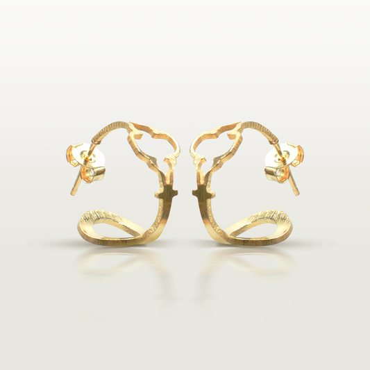 Créoles élégantes fabriquées à Paris.