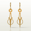 photo packshot des boucles d'oreilles Temps Retrouvé sur fond blanc