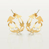 photo packshot des boucles d'oreilles créoles retrouvailles sur fond blanc
